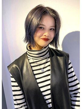 ジアン テラス(GIEN TERRASSE) ネイビーブルー/ブリーチ/ヘイリーボブ@重里