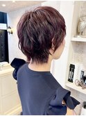 福山Caaryベリーショートトレンドチェリーブラウン20代30代40代