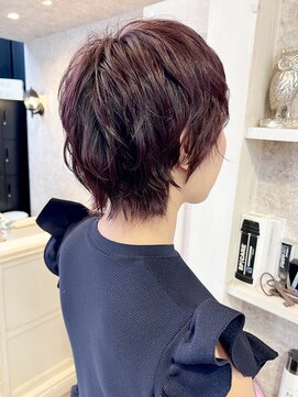 キャアリー(Caary) 福山Caaryベリーショートトレンドチェリーブラウン20代30代40代