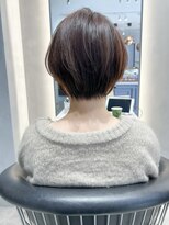 ロンド エメ 柏(Lond aimer)&nbsp;ショートくびれ丸みショートボブハイライトイメチェン髪質改善柏