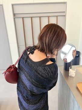 ローレンアオ(LOREN AO) 【LOREN AO】ピンクベージュ/くびれボブ