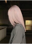 ラベンダーカラーミストバングエアリーミディ