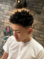 フォーコーナーズカットショップスリーセント 栄(FourCornersCutShop 3/cent)&nbsp;スパイキーアフロ