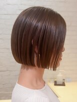 表参道白髪ぼかし上品ショートボブアッシュベージュ30代40代