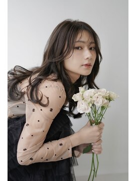 スト 静岡鷹匠(sto) くびれヘア/アプリコットオレンジ/ハイライトカラー/静岡鷹匠