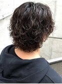 サーフカール ウルフ パーマ ツイスト メッシュ 眉毛