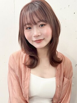 ビーチ(BEACH) ミディアムレイヤーカット 大人ガーリー 似合わせカット 韓国