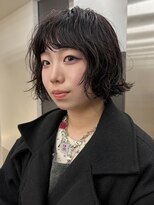 ミース(MIES)&nbsp;なんばボブパーマ/ボブ/顔まわりレイヤー/担当者平井