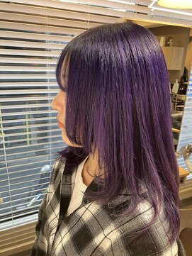 キッカ(kicca) 【kicca】ダブルカラー/レイヤーカット/バイオレット/パープル