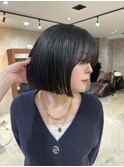 切りっぱなしボブ