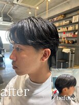 ハングアウト(Hangout) ニュアンスパーマ/刈り上げ/メンズ