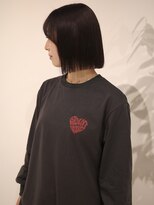 ウィム(wim)&nbsp;《小顔に見えるボブスタイル》切りっぱなしボブ/顎下2cm