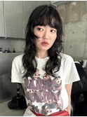レイヤーカット/ミディアム/ハッシュカット/パーマ/袋町