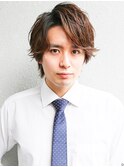 好感度アップ　ビジネス　ウルフパーマ　ウェットヘア