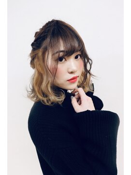 リア(Lia by KENJE) Lia&汐見悠佑  インナーカラー&簡単アレンジ