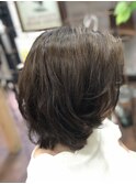 ど真ん中女子力パーマ