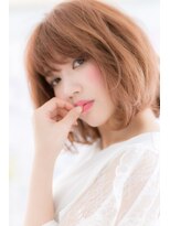 ミック ヘアアンドメイク アップ 駒込店(miq Hair&Make up) 大人かわいい無造作感外国人風オンブレピンクカラー