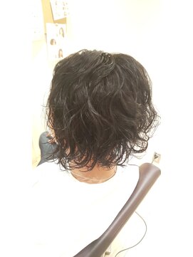 グロウズーム(grow zoom.) メンズ　濡れ髪パーマ