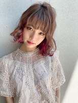 フラミューム たまプラーザ(flammeum)&nbsp;インナーカラー×ウェーブボブ【たまプラーザ】