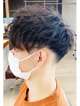 ラ メール ヘア デザイン(La mer HAIR DESIGN) ナチュラルフェード前下がりマッシュ