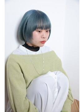 マウロア(MAULOA) 【MAULOA】ミニボブ×ペールブルー