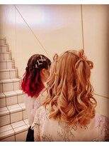 ヘアメイク ジェイエム&nbsp;ハーフアップ&リボン