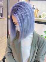 アルバム 池袋(ALBUM) ブルーボブ_グレージュカラーボブウルフココアベージュ_ba421651