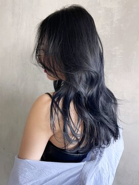 アルバム 渋谷パルコ(ALBUM) ブルーブラックレイヤーカット_チェリーブラウン_ba387513