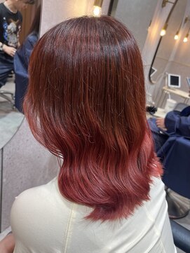 ルームバイシー 新宿(Loom. by Sea) くびれヘア×暖色カラー【モテ・愛され/韓国ヘア】