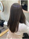 ストレート/グレージュ/韓国ヘアー/ワンカラー/恵比寿/