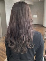 ハーフアンドハーフ(HALF and HALF)&nbsp;ロング/レイヤーカット/ラベンダーカラー/ラベンダーアッシュ