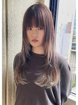 ノートエートル 西金沢(Nought etre) 10代20代韓国ブリーチハイトーンデザインカラーレイヤーカット