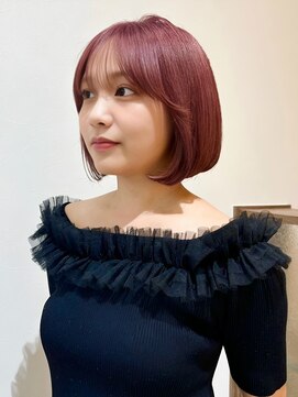 ユー イケブクロ(u Ikebukuro) ボブ/ピンク/韓国ボブ/サイドバング