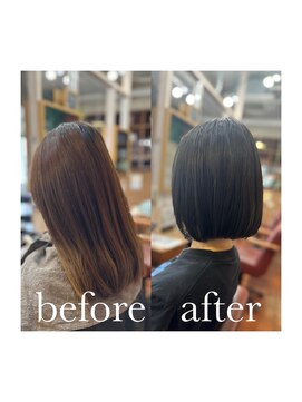 スミカ(sumica) #イメチェン #ボブ #ダークグレー