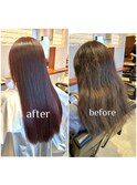 髪質改善ストレート