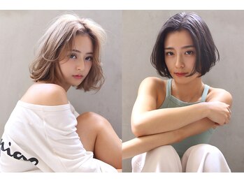 marfe天王寺 髪質改善/ケアブリーチ/レイヤーカット/ショート【マルフェ】