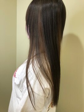 ジーナ 船橋(Zina) 髪質改善＊ロングレイヤーグレーベージュ＊美髪【Zina船橋】