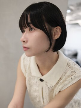 フォト 新宿三丁目(foto) ▽まるみショート ミニウルフブリーチなし前髪ミディアム新宿