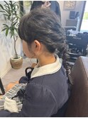 『エルサ風ヘアアレンジ』