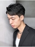 ブルーブラックスパイキーショートスペインカール_ba533742