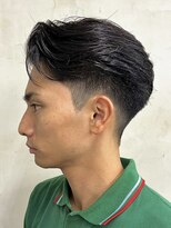 ニコ トウキョウ 渋谷(nico TOKYO)&nbsp;メンズセンターパートニュアンスパーマ毛流れ縮毛矯正刈り上げ