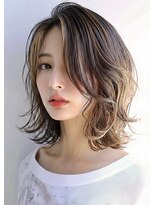 ノアパルフェ 銀座(noah parfait)&nbsp;『noah ecle大島流』透明感◎くせ毛風ツヤ感スモークブラウン♪