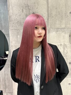 ワンズオゼ 渋谷(ONE's oze) ハイトーン/ダブルカラー/大人ガーリー/ダークアッシュ/似合わせ