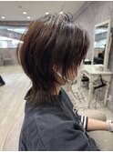 無造作ラフなモードマッシュウルフ