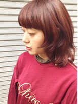 ラフレシア(rafflesia)&nbsp;ジューシーオレンジカラーのミディアムウルフ