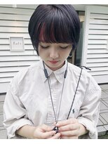 イェッカ(YECCA)&nbsp;バングカラー＊ピンクレッド