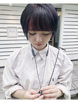 イェッカ(YECCA) バングカラー＊ピンクレッド