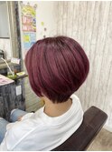 ベリーカシス ハンサムショートボブ