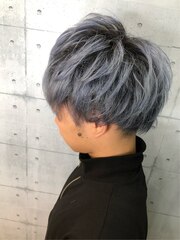 シルバーアッシュ×ショート