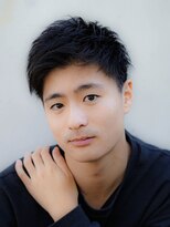 ニーイチイチ(211)&nbsp;似合わせカットイメチェンアップバング/メンズ/アッシュブラック